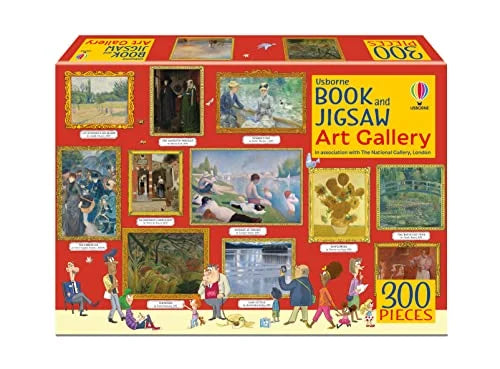 300-piece jigsaw puzzle with book